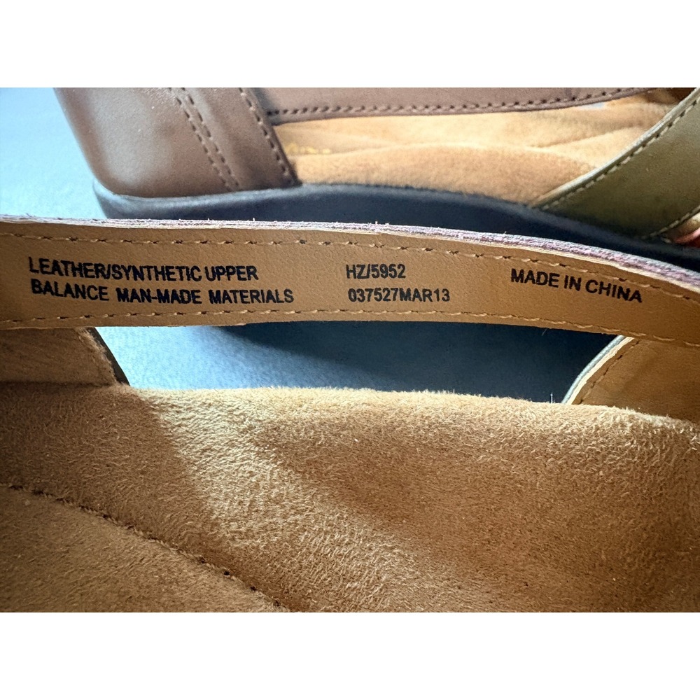 Thom McAn Darci Multi Color Brown Leather Strappy Sandals Womens 8.5W HZ/5952 - Picture 7 of 10